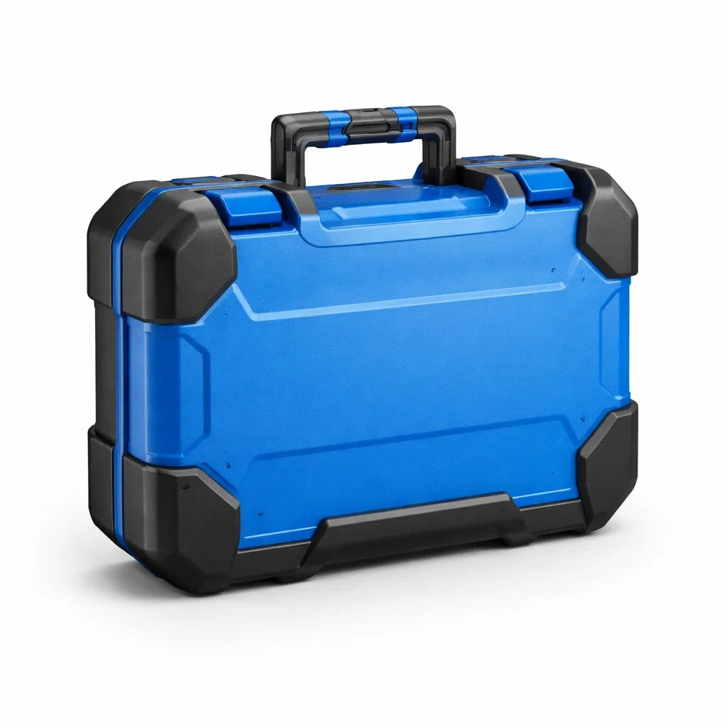 Werkzeugkoffer aus Polypropylen Blau Schwarz 45x30x15 cm