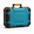 Werkzeugkoffer aus Kunststoff Blau/Orange/Schwarz