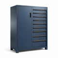 Metallschrank mit Schubladen Dunkelblau 180cm x 110cm x 45cm