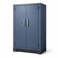 Metallschrank mit Doppeltür Blau 180x90x40 cm