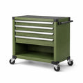 Stahl Werkzeugwagen mit 4 Schubladen, Grün, 85 cm