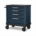 Stahl Werkzeugwagen mit 4 Schubladen Blau 70x60x90 cm