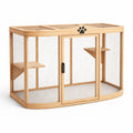 Holz-Katzengehege mit Plattformen 120x60x75 cm