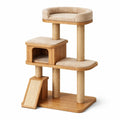 Katzenbaum Holz Sisal Beige