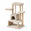 Katzenkratzbaum Spanplatte Sisal Beige 60x40x120cm