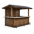 Gartenbar aus Kiefernholz mit Metallstruktur 300x200x250 cm