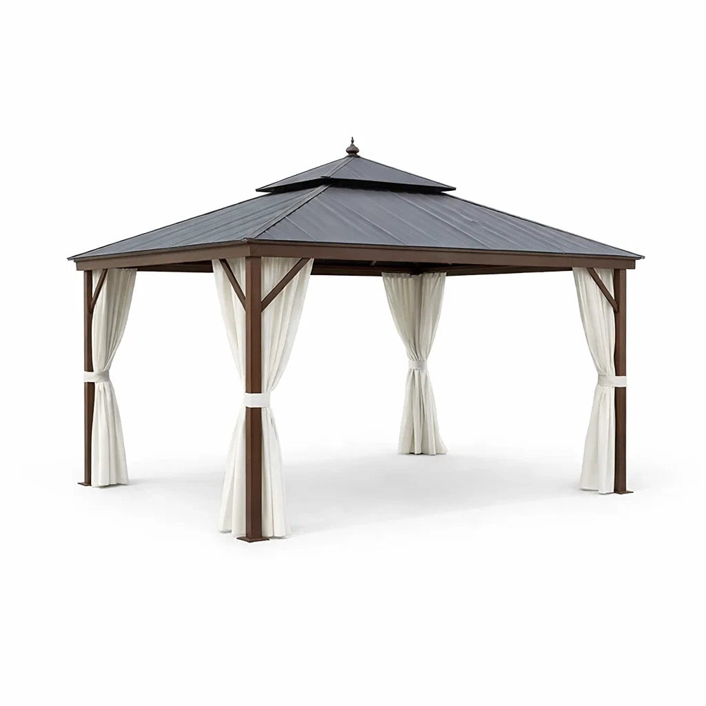 Pavillon mit Aluminiumrahmen und Stahldach 300x400 cm